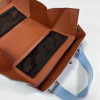 Sac de maquillage portable en cuir PU avec plateaux magnétiques, support OEM/ODM, pour voyages et organisation de cosmétiques en vacances