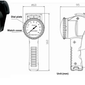 Tensiomètre mécanique T1 en plastique, personnalisable OEM, pour courroies rondes à denture. - Product Image 4
