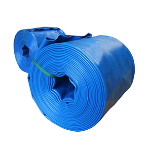 ПВХ шланг плоский для отвода воды, 10 дюймов, синий, для ирригации - Product Image 1