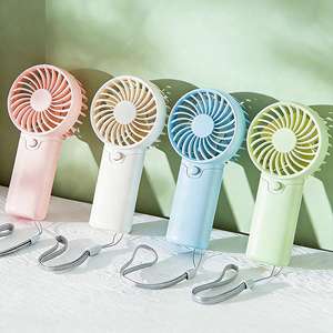 Ventilador de Mano Personal Portátil al por Mayor, Funciona con Batería, Regalo de Verano para Viajes al Aire Libre en Auto o RV, Pequeño Ventilador de Mano de Plástico - Product Image 1