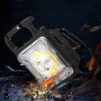 Aimant XPG COB jaune rouge LED pince de chapeau de Camping 400 lumens type-c ABS léger réglable petit porte-clés ouvre-lampe frontale
