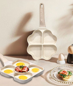 Mayoristas <span class=keywords><strong>de</strong></span> calidad alimentaria, forma <span class=keywords><strong>de</strong></span> corazón fundido a presión, olla para el desayuno <span class=keywords><strong>de</strong></span> 4 agujeros, sartén portátil pequeña para el hogar - Product Image 5