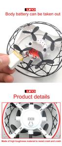 DWI Dowellin quadcopter 3D semovente volante Drone giocattolo UFO, sensori verticali e orizzontali - Product Image 5