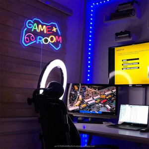 ไฟนีออน LED รูปทรงจอยเกมส์ สำหรับตกแต่งร้านอินเทอร์เน็ตคาเฟ่ ไฟแสดงสถานะ ใช้พอร์ต USB ปลอดภัย แรงดันต่ำ แผ่นอะคริลิกใส - Product Image 4