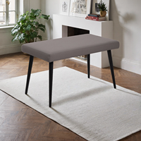 Chaise et banc de salle à manger modernes en cuir durable de haute qualité avec couleurs, logo et taille personnalisables pour salon et salle à manger