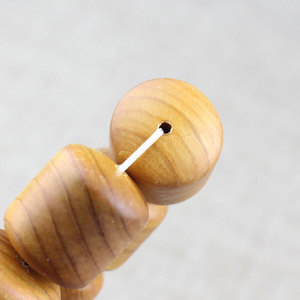 Pulsera de madera de ciprés con cuentas de barril de 18x20mm, unisex, para uso diario, joyería coleccionable - Product Image 4