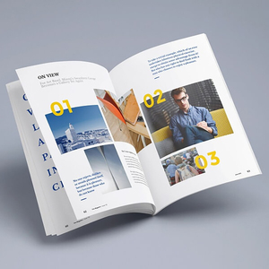 Mẫu Miễn Phí Giá Rẻ Chi Phí Đầy Đủ Màu Sắc Tùy Chỉnh Hiện Đại Sống Tạp Chí In Ấn Công Ty - Product Image 6