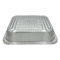 Moule à pain rectangulaire miniature jetable en aluminium, compatible micro-ondes