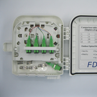 Boîtier de terminaison FTTH pour fibre optique, boîtier de distribution de fibre optique, 8 ports, câble de descente fibre optique extérieur, étanche IP65