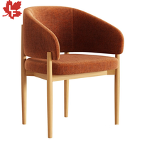 Chaise de salle à manger Kennedy en bois massif à prix abordable, dossier confortable, design traditionnel durable, siège en velours, pour la maison, le bureau, l'appartement