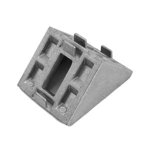 وصلة زاوية قائمة من الألومنيوم 8/10 40x40 بهيكل مثلث للفتحات - Product Image 3