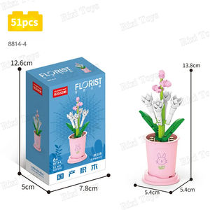 LELE BROTHER 8814-4, Juego de Bloques de Construcción para Arreglos Florales, Mini Juguetes de Bricolaje, Adornos de Interior, Regalo para Niñas, Regalo para Niños - Product Image 6