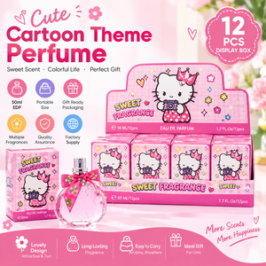 Bestseller: Mini Eau De Parfum Spray da 50ml per Ragazze con Design di Gatto Cartoonesco, Regalo Perfetto, Profumo a Lunga Durata - Product Image 1