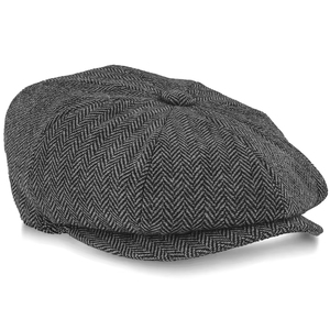 Casquettes octogonales à chevrons pour hommes 2024, bérets <span class=keywords><strong>de</strong></span> <span class=keywords><strong>peintre</strong></span> britanniques plats, <span class=keywords><strong>tenue</strong></span> formelle automne-hiver pour activités <span class=keywords><strong>de</strong></span> plein air - Product Image 1
