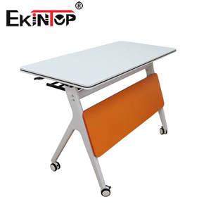 Mesa de conferencias plegable Ekintop 1200Wx500Dx750H móvil con ruedas para uso en reuniones y capacitación - Product Image 3