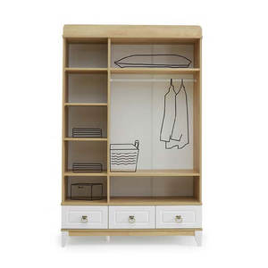 Excelente Mueble para el Hogar de Primera Clase ZELLA, Armario de Gran Capacidad con 3 Puertas Abatibles para Dormitorio - Product Image 2