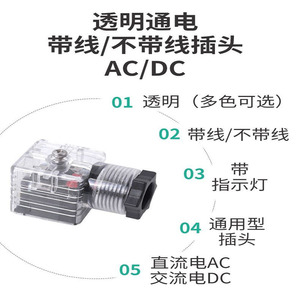 Vanne solénoïde DC24V AC220V à fixation rapide avec fil et boîte de jonction lumineuse, vannes hydrauliques étanches - Product Image 4