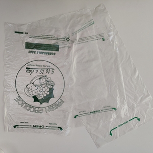 Brand New Transparent Biodegradable PE Side Gusset <b>Bags</b> Heat Seal Roll <b>Bags</b> for Food <b>Packing</b> Supermarket Use Customizable Logos - Product Image 2