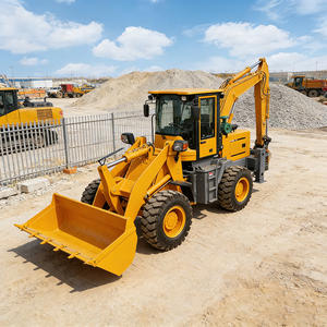 Maquinaria para Movimiento de Tierras, Retroexcavadora 4x4 con Motor Diésel, Excavadora Articulada para Construcción y Agricultura - Product Image 1