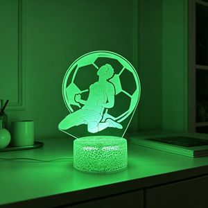 <b>LED</b> Night <b>Light</b> Famous Football Player for Office Bedroom Decor Perfect Gift for Sports Enthusiast Boyfriend - Product Image 3