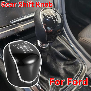 Ford Manual Transmission Gear <b>Shift</b> <b>Knob</b> Black Leather Ergonomic Design For Car Interior Upgrade - Product Image 4