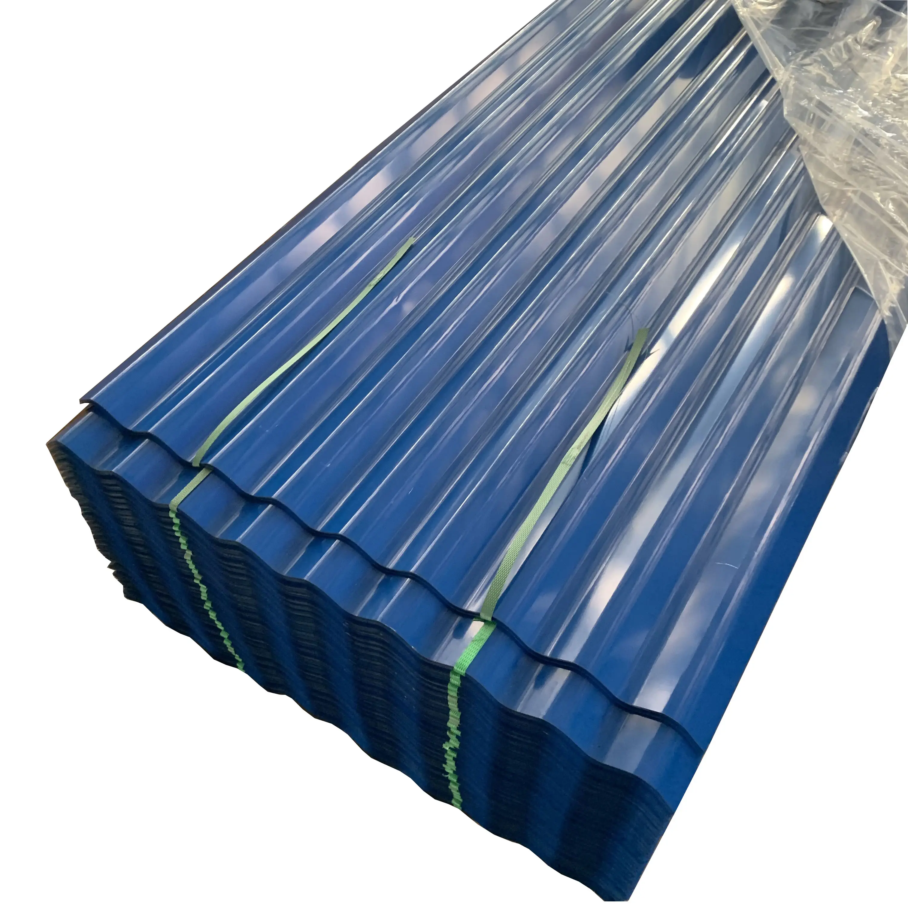 Ral farbiges PPGI PPGL-Dachmaterial Dx51d Dx52D vorbleichte gewellte PPGI-Metall-Stahl-Dachplatte
