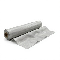Tissu conducteur à armure simple en polyester plaqué cuivre-nickel pour blindage EMI, isolation de câbles et protection ESD