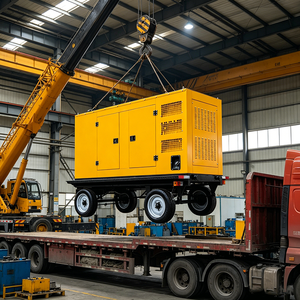 Groupe électrogène diesel silencieux portable 600 kVA à <span class=keywords><strong>livraison</strong></span> rapide pour la construction extérieure et l'alimentation des chantiers isolés - Product Image 6