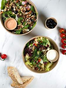 Bol à dessert et salade jetable en kraft, avec couvercle, taille personnalisable, impression couleur intégrale, idéal pour les aliments pour animaux – Vente chaude - Product Image 3