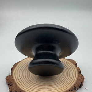 Customize Natural Large Size Black Bian Stone Mushroom Stone Jade Gua Sha Scraping Tool Big Jade Gua Sha for Body - Product Image 3