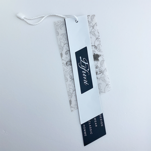 Tùy Chỉnh Bạc Holographic In Ấn Thương Hiệu Logo Giấy Hangtags Đối Với Trang Sức - Product Image 1