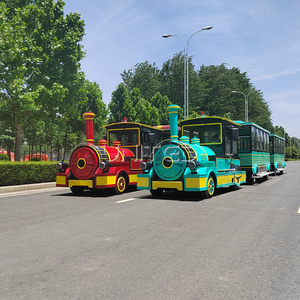 Nuovo Treno Turistico Senza Binari a Batteria in Acciaio |   Attrazione di Alta Qualità per Parchi Divertimento e Centri Commerciali 26/42/62 - Product Image 2