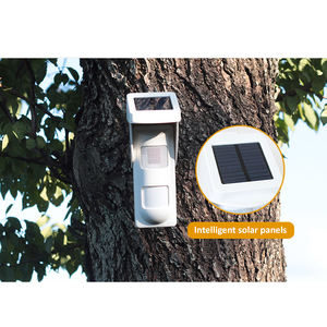 433MHz outdoor solar Power nirkabel pir sensor gerak sirene alarm volume 90dB pet imun & 2pc pengendali jarak jauh bekerja sendiri - Product Image 5