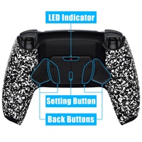 Accessoires de jeu blanc caoutchouté Remappable RISE4 V3 Remap Kit palette arrière 4 bouton arrière pour Joystick PS5 BDM030/040/050