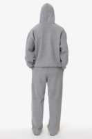 Ensemble sweat-shirt à capuche zippé en molleton 100% coton pour homme, style streetwear surdimensionné personnalisé, deux pièces, tenue de sport d'hiver