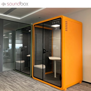 <span class=keywords><strong>Bureau</strong></span> populaire à deux sièges insonorisé réunion pod téléphone <span class=keywords><strong>bureau</strong></span> de cabine d'espace de travail pour les ventes - Product Image 4