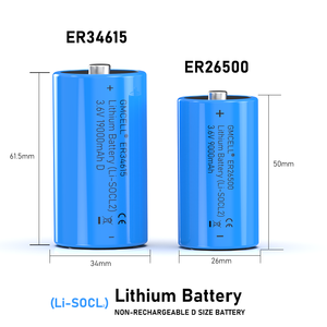 Gmcell tiểu Pin Li-SOCL2 er26500 er14505 D di động 3.6V 19000mAh er34615 pin <span class=keywords><strong>lithium</strong></span> - Product Image 2