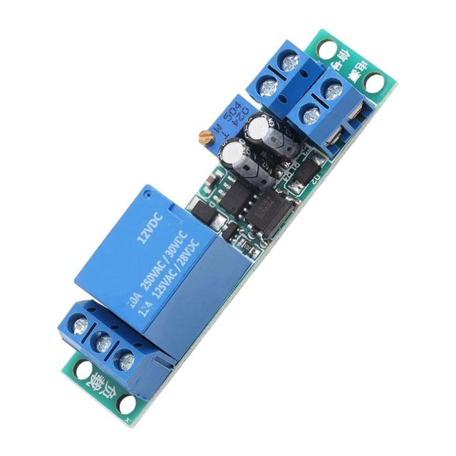Original New DC12V Adjustable Signal Trigger Turn Off Delay Timer Switch Relay Module Time Delay Relay