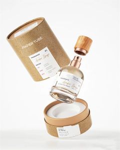 Tubo di carta su misura per bottiglia di profumo imballaggio Toner tubo di carta per la cura della pelle scatola di imballaggio con logo - Product Image 1