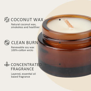 卸売プライベートラベル低Moq10時間燃焼時間ナチュラルココナッツワックストラベルミニティーライト香りキャンドルカスタムステッカー付き - Product Image 2