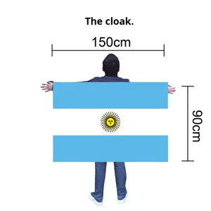 Suministros para la Copa Mundial de Fútbol 2026, Gorras y Banderas de Animación para Estados Unidos, Canadá y México, de Poliéster, Sin Asta - Product Image 1