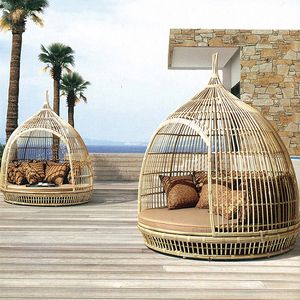 Mobilier d'extérieur toutes saisons, Patio, auvent de jour, chaise en rotin, jardin, balcon, ensemble de canapé, <span class=keywords><strong>lit</strong></span> <span class=keywords><strong>Cage</strong></span> à oiseaux - Product Image 2