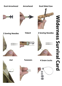 Pack de survie ultime, format <span class=keywords><strong>carte</strong></span> de crédit, outil de survie en plein air, s'adapte à votre portefeuille - Product Image 3