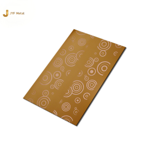 EX134 plaque d'acier inoxydable polie sur mesure décor de porte d'ascenseur 316 métal gravé flexion coupe services de soudage inclus - Product Image 3