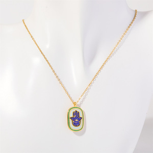 สร้อยไพ่ทาโรต์เซอร์โคเนียมคู่2024พร้อมกลุ่มดาวปีศาจจี้รูปไข่โซ่สแตนเลสสำหรับเป็นของขวัญ - Product Image 5