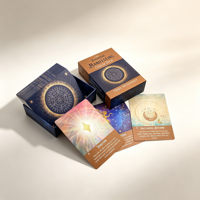 Neue Stile Umweltfreundliche Langlebige Maßgefertigte Orakelkarten-Drucke Individuell Bedruckte Tarotkarten-Set mit Anleitungsbuch