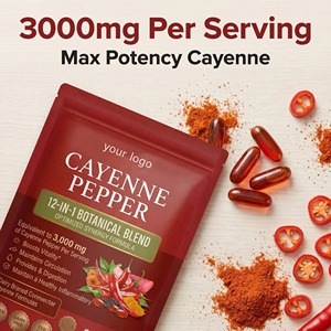 Private Label Manufacturer Capsicum Extract Cayenne Pepper Support Supplement Capsaicin Complex Softgel <strong>Capsules</strong> - Product Image 3