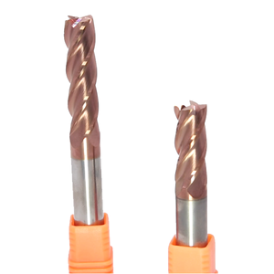 Fresa de carburo HRC55 con recubrimiento de TiAlN, 4 filos, punta plana, para acero de moldes, con efecto de mecanizado estable. - Product Image 3
