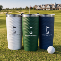 Gobelet isotherme personnalisé en acier inoxydable en forme de balle de golf, tasse de voyage, bouteille thermos sous vide, design balle de golf, logo personnalisé