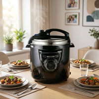 Panci Presto Listrik Anti Lengket Stainless Steel 6L dengan Timer Digital Mekanis untuk Penggunaan Rumah Tangga, Ekspor Pabrik, Garansi 3 Tahun